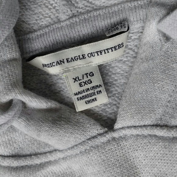 AE Womens Long Sleeve Pull On Hoodie Gray XL - Picture 3 of 5